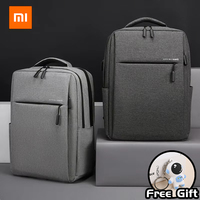 New Xiaomi Minimalist Urban Backpack 2 Men's and Women's 15.6 Inch Laptop USB Travel Backpack 20L Notebook Backpack Waterproof
