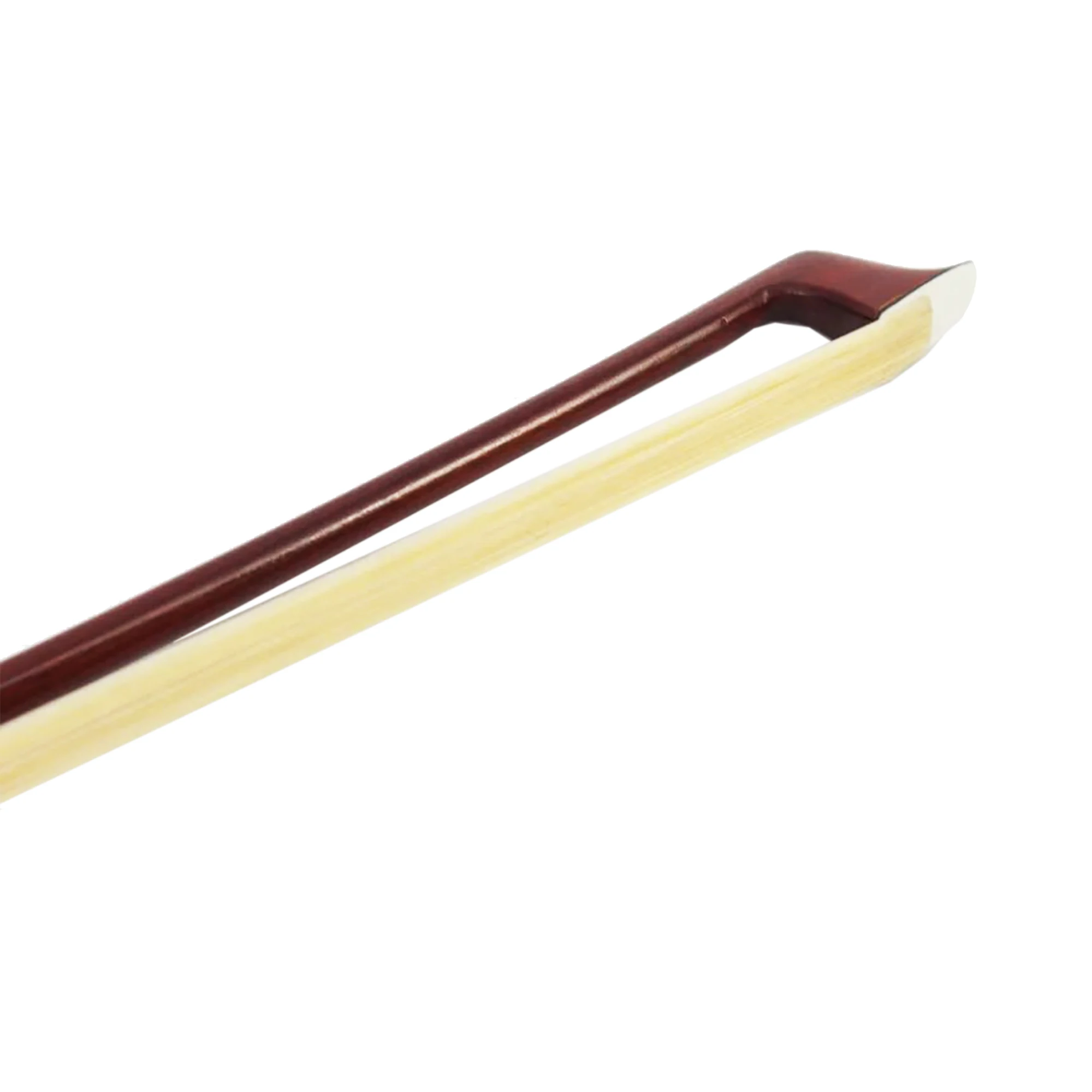 High-Grade Brazilwood Violin Bow, Imitation Ivory Frog, Genuine Horsehair, for 4/4 3/4 1/2 1/4