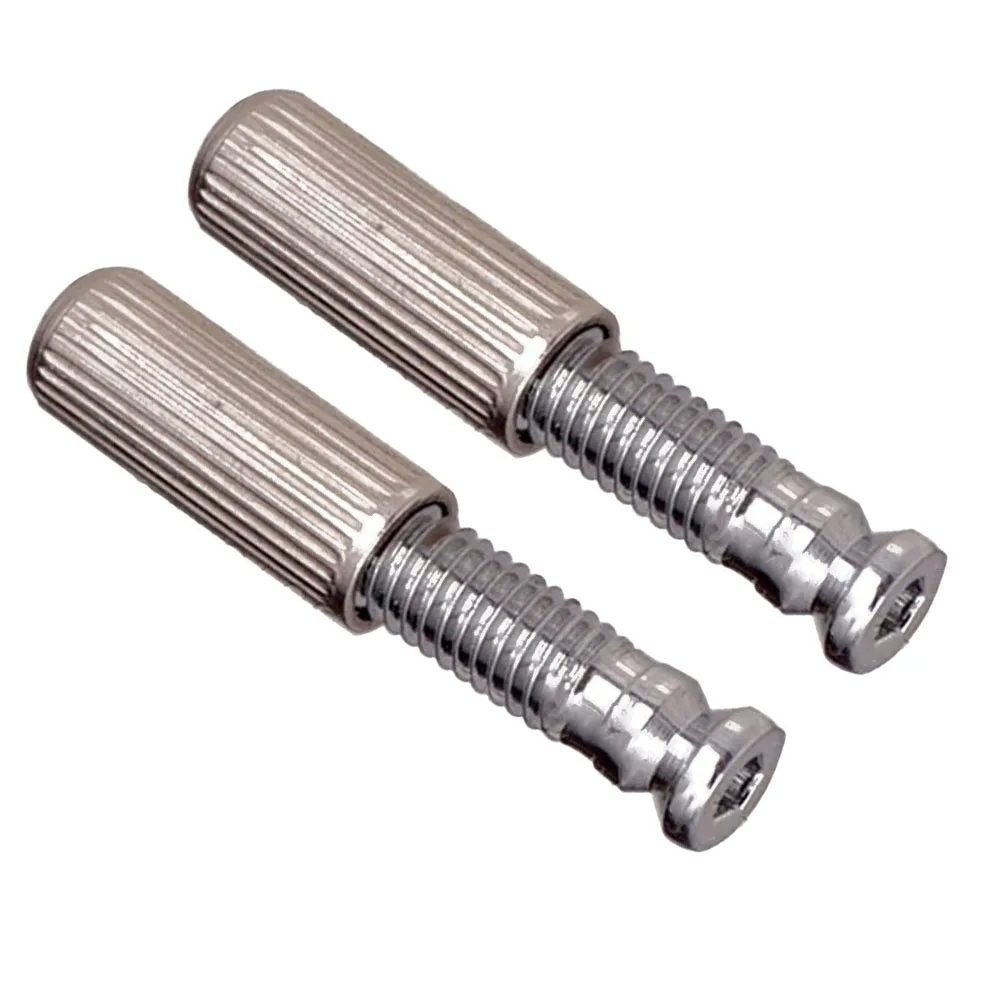 2PCS Electric Guitar Tremolo Bridge Stud Anchors Metal Construction for Strat-Style Vibrato Tailpiece Mounting Applications