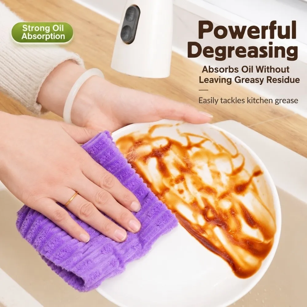 10/20 Sheets New Tear-Off Dishwashing Cloths Thickened Absorbent Disposable Dishcloth Kitchen Rag Home Use