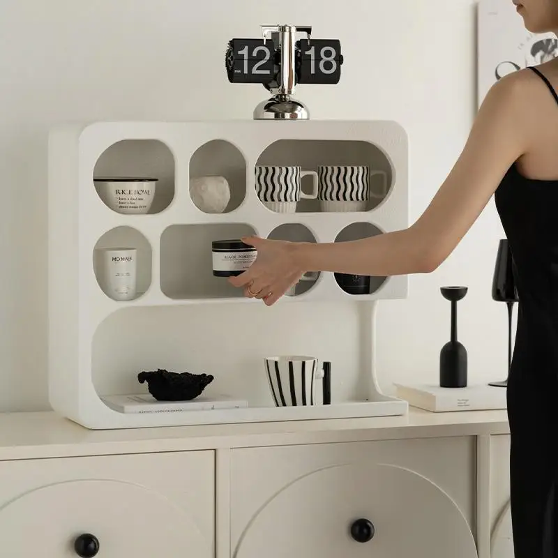 

Small-sized furniture, living room, bedroom storage rack, countertop rack, grid rack.