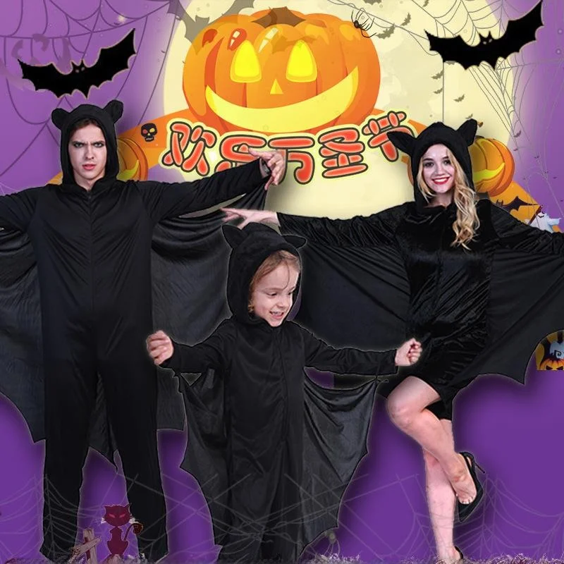 

Bat Costume loween Par Wear Full Body Suit Ladies' Cosplay Outfit Inteated Design for Special Ocns