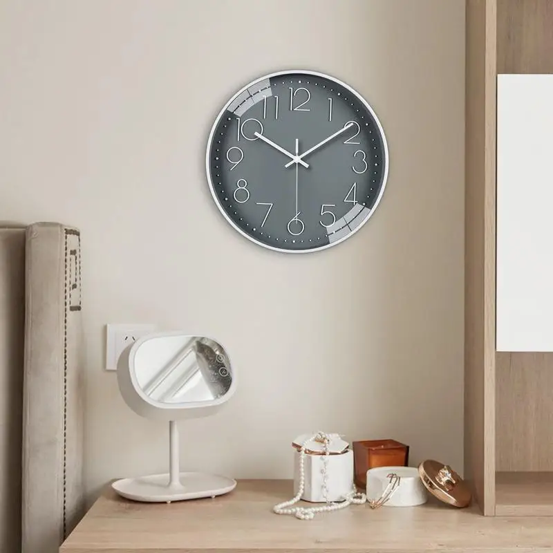 

Battery Operated Wall Clock Battery Operated Round Clock 12 Inch Minimalist Home Decoration Multifunctional Time Tool For Work