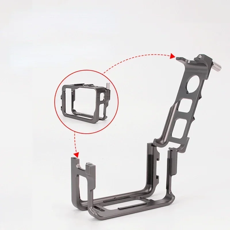 

For Insta360 Ace/ Ace Pro Aluminum Alloy Metal Expansion Frame Rabbit Cage Extended Border Anti-fall Camera Accessories