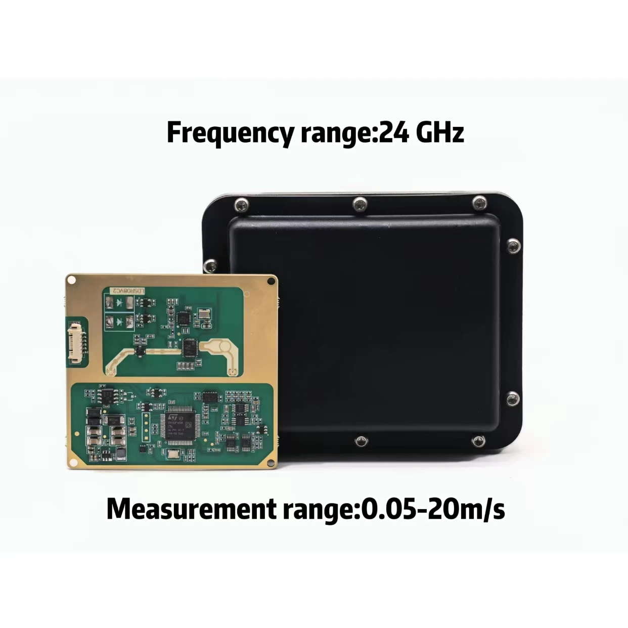 24GHz Radar Flow Meter High Sensitivity River Velocity Sensor RS485 Output for Hydrology Monitoring Industrial Use