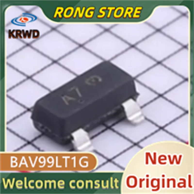100PCS A7 NEW Original BAV99LT1G BAV99LT1 BAV99LT BAV99