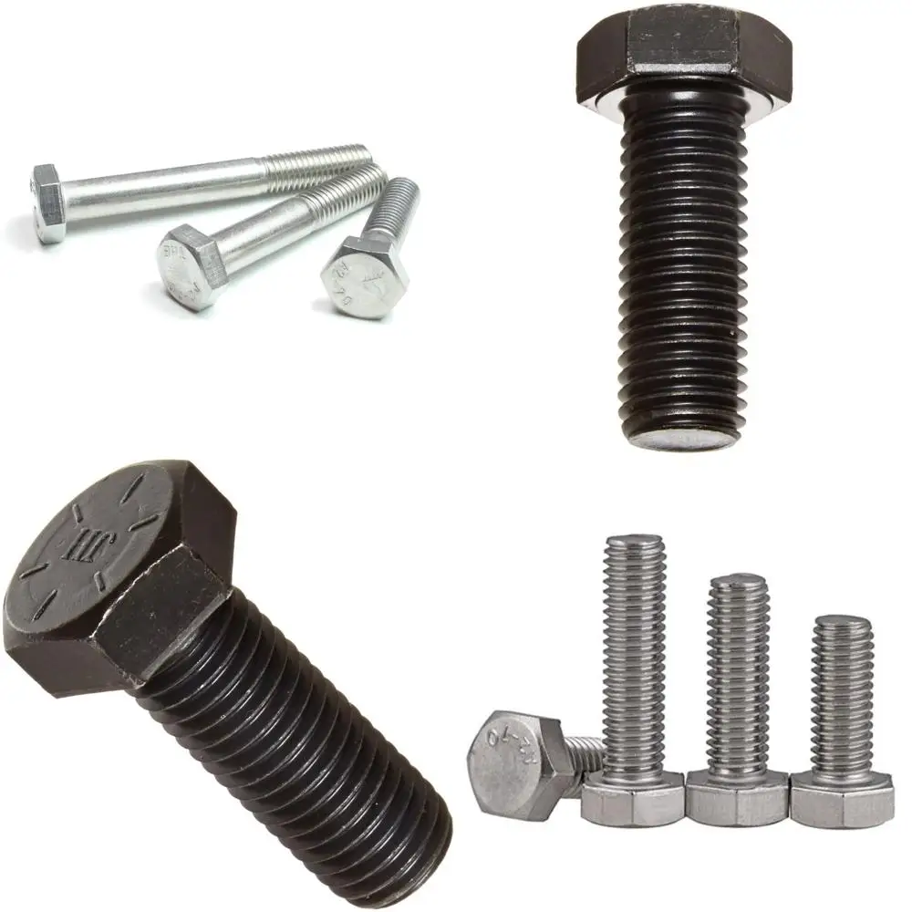 مسامير سداسية من الفولاذ المقاوم للصدأ M12 x 100 مللي متر خيط خشن 18-8 درجة 100 حزمة مسامير سداسية للاستخدام الصناعي #1