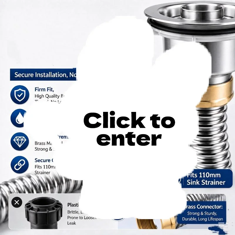 Kitchen Sink Drain Strainer Complete Set Leak Proof High Temperature Resistant Odor Free for Home Commercial Kitchens