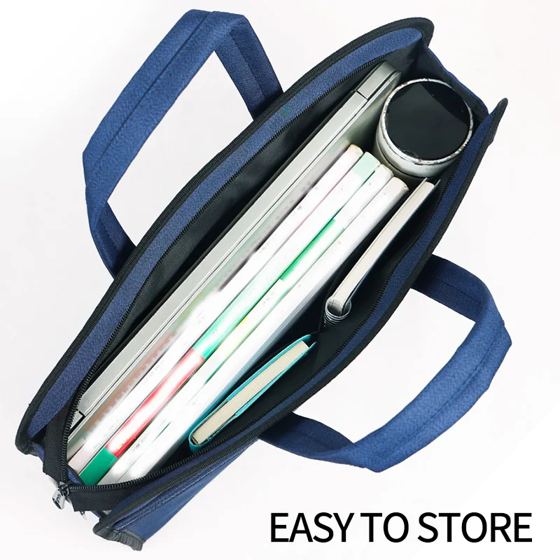 Huajie Large Capacity Business Briefcase Wear Resistant Laptop Bag Office File Storage Bag Portable Travel Bag for Men