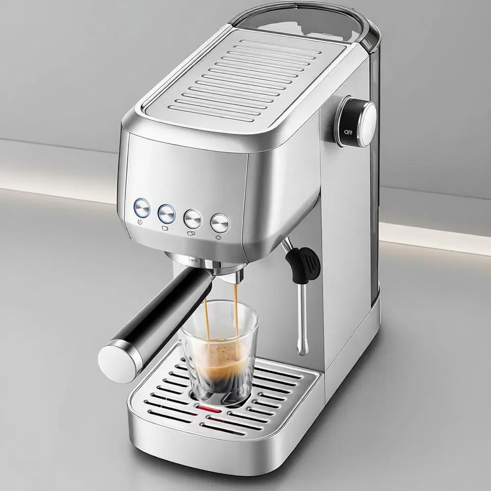 

20 Bar Espresso and Latte Machine with Steam Wand, 43.9oz Water Tank, Suitable for Coffee Lovers