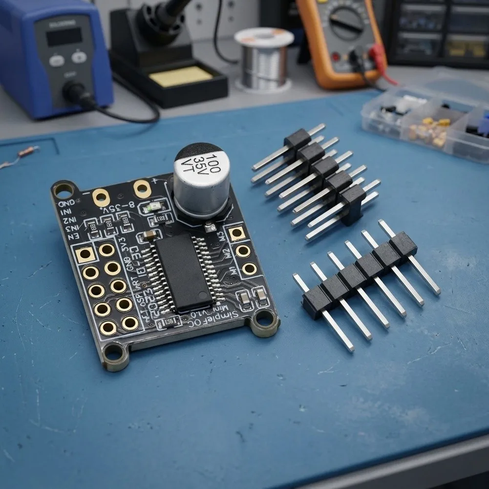 For FOC-Compatible Brushless Motor Controller with 2.5A Channel Output and Integrated 3. Regulator for Sensor Power