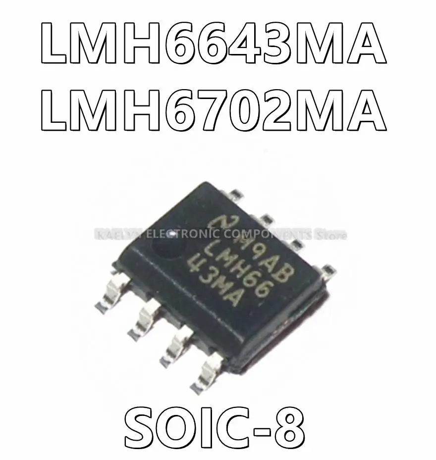 10Pcs/lot LMH6643MA LMH6643 LMH6702MA LMH6702 Voltage Feedback Amplifier 2 Circuit  Current Feedback Amplifier 1 Circuit 8-SOIC