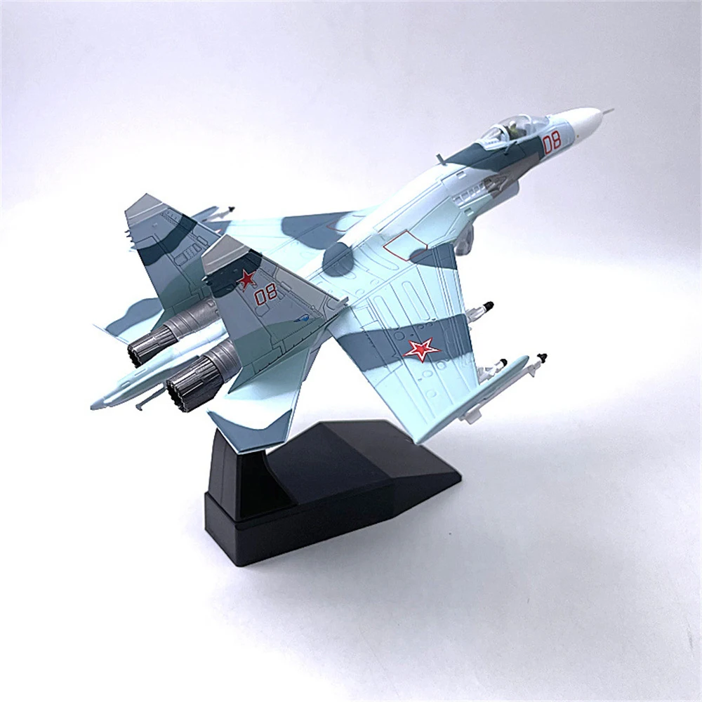 

SU-27 Flanker Heavy Fighter 1:100 Scale High Simulation Finished Military Aircraft Airplane Plane Model for Collection Decor