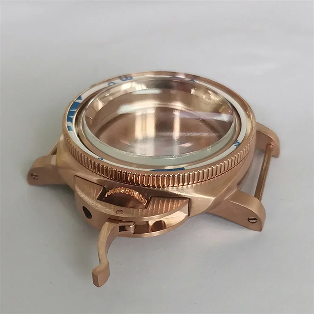 PVD Rose Gold Case 42mm Stainless Steel Watch Case for NH35 NH36 Movement with Rose Gold Inner Shadow Chapter Ring NEW DIY