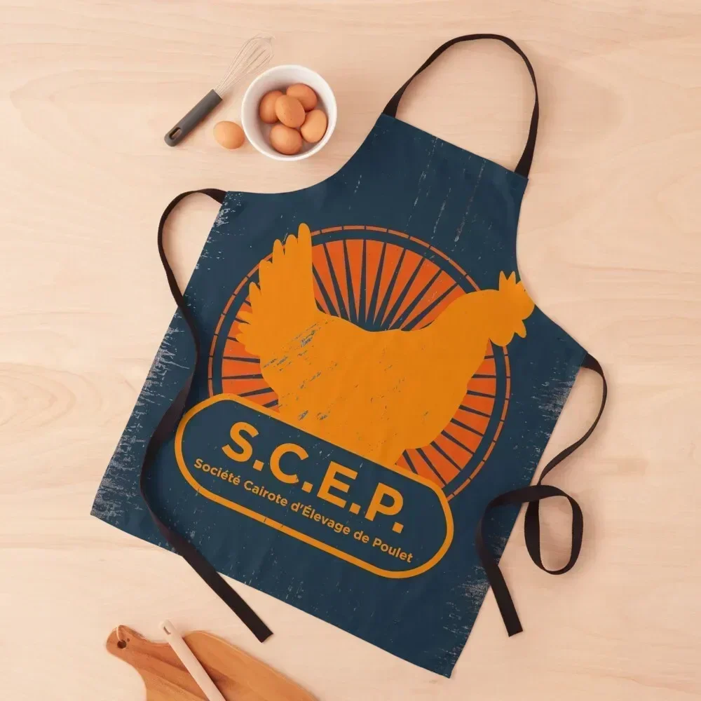 

SCEP - OSS 117 Apron New year's with personal logo Waterproof Kitchen For Women Home And Kitchen Apron