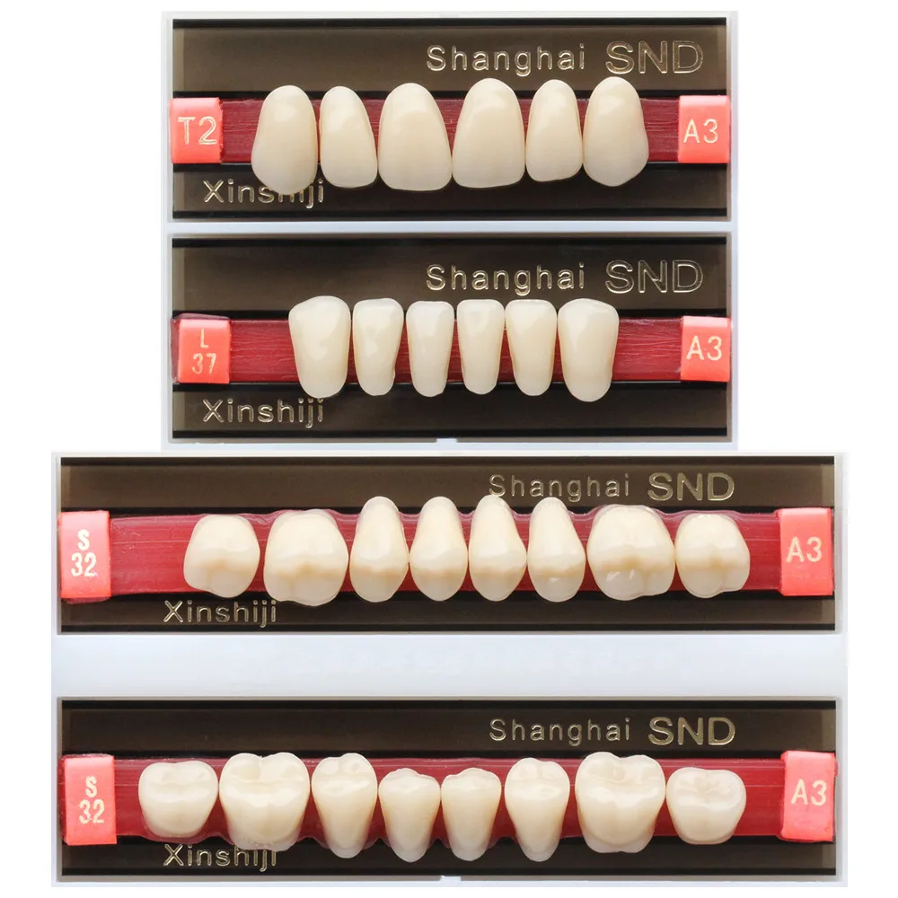 A3 Ombra Bocca Completa A Due Strati Dentale Acrilico Resina Sintetica Sbiancamento Dei Denti Protesi Falso Igiene Orale Falso Anteriore Posterior