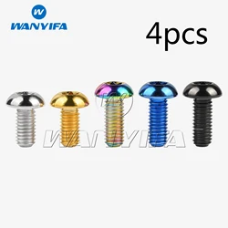 Wanyifa Titanium Ti Bolt M5x10 12mm Holder Torx Head Bicycle Water Bottle Cage Screws Cycling Bike 4pcs