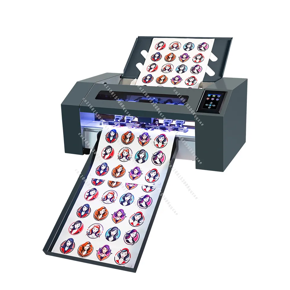 ZD350Pro-L Automatic Continuous Feed Special-shaped Self-adhesive Label Die-cutting Machine Camera Edge Patrol Cutting Machine