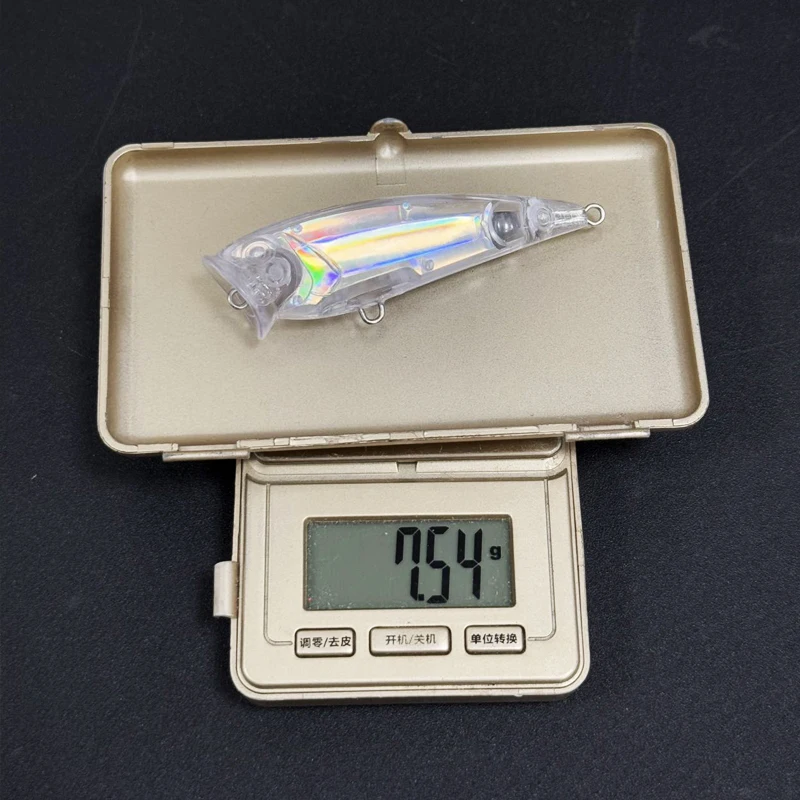 Popper sin pintar 70mm 7.5g Topwater para pesca de superficie - imagen 4