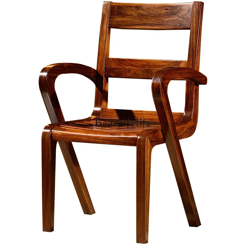 

LNew Chinese Solid Wood Modern Book Chair African Ebony Computer Chair