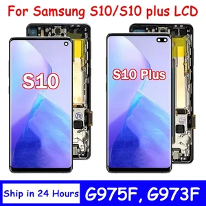 Kualitas TFT dengan Bingkai untuk Samsung S10 Plus S10+ G975F Layar Sentuh Digital Layar LCD untuk Penggantian Layar Samsung S10 G973F 8 penjualan terbaik galaxy s10 plus oled - №