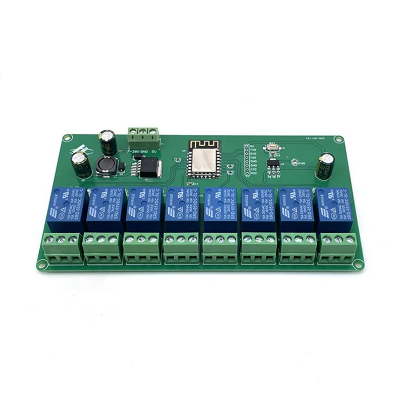 A008 3X ESP8266 WIFI 8 Channel Relay Module ESP-12F Development Board Power Supply 5V/7-28V Wireless WIFI Module