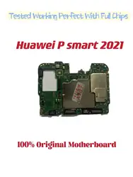 Original Unlocked Main Board For Huawei P Smart 2021  , Mainboard Motherboard, Chips Circuits, Flex Cable