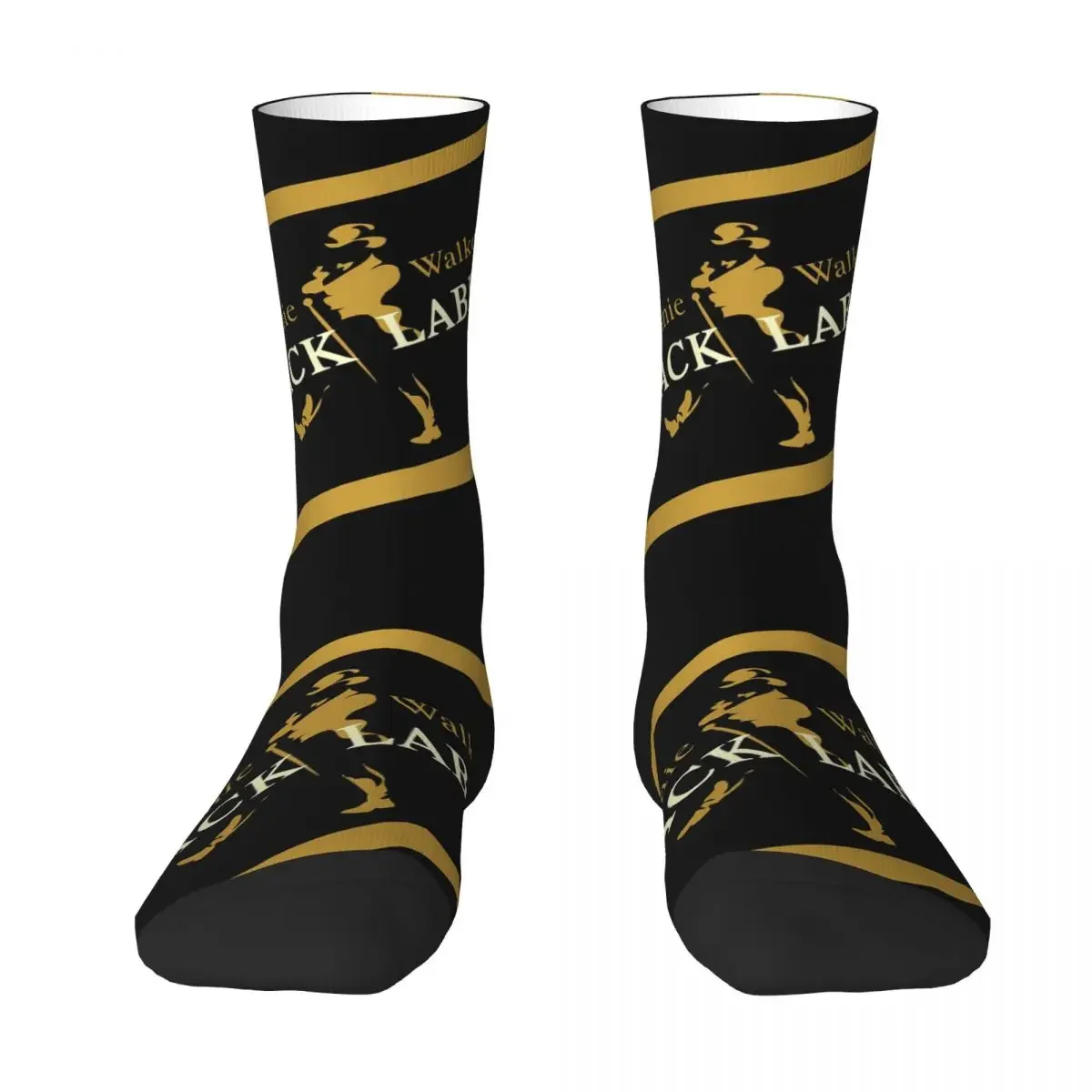 Johnnie Walker Socks Harajuku Sweat Absorbing Stockings All Season Long Socks Accessories for Unisex Gifts