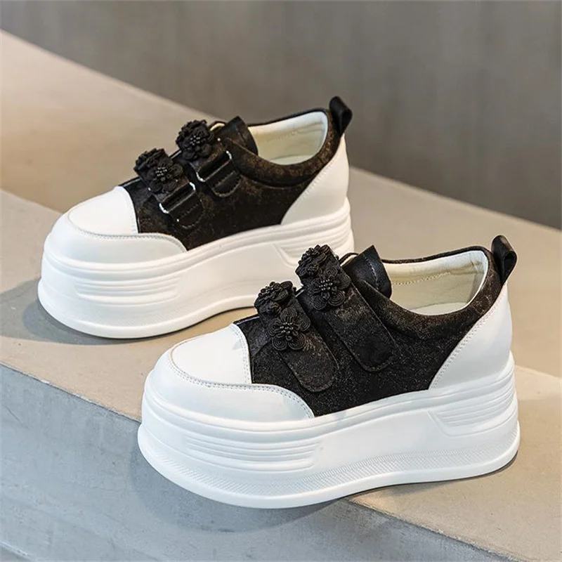 7cm Fashion Sequins Women Sneakers New Mesh Crystal Fashion Party Platform Women Shoes Thick Bottom Gladiator Sport Luxury Shoes