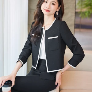 المرأة الذكية قصيرة تنورة بدلة ملابس الأعمال عرض الخريف والشتاء الجديد أعلى 12 مبيعات اللباس تنورة البدلات - No9