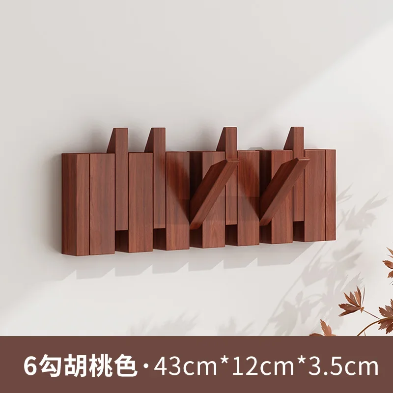 Piano Key Coat Racks Solid Wood Clothes Hanger Bedroom Entrance Wall Hanging Coat Rack Household Hat