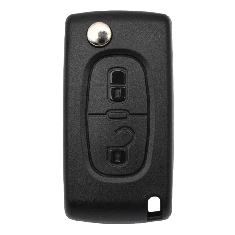 لا شعار OEM 2/3 زر استبدال مفتاح القضية الوجه للطي مفتاح قذيفة لبيجو 207 307 308 407 607 807 لسيتروين C2 C3 C4 C5 C6 #2
