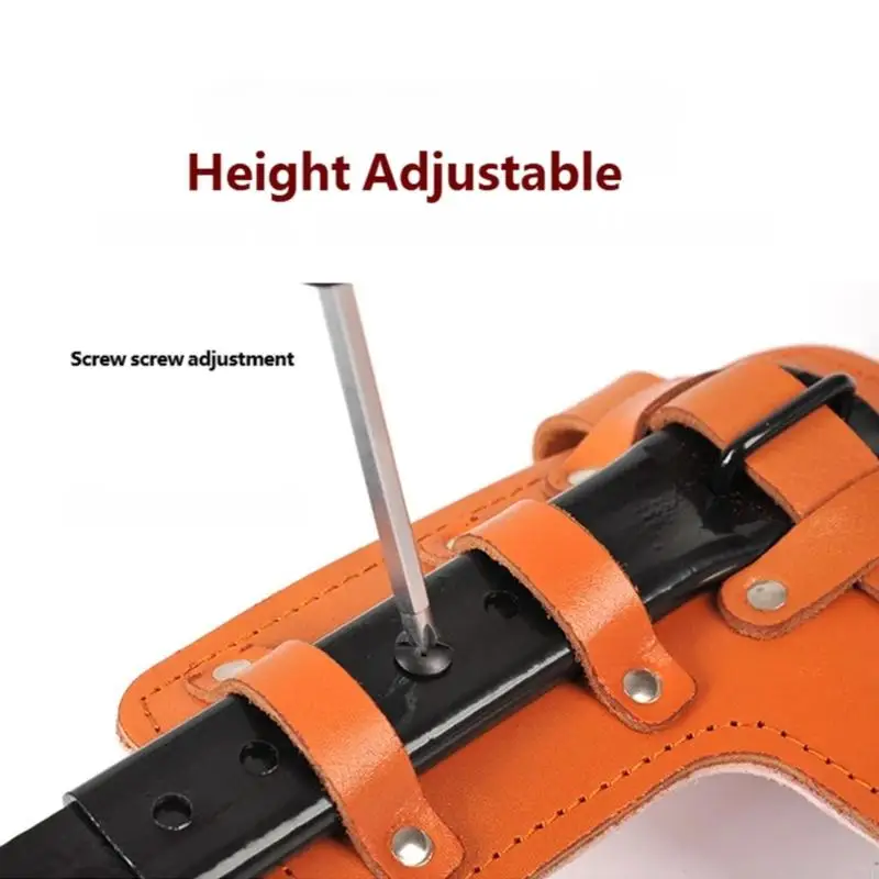 Robuste Kletterspikes aus geschmiedetem Stahl mit gepolstertem Kissen, hochfestes Design für Baumklettern und Outdoor-Abenteuer – Detail 7