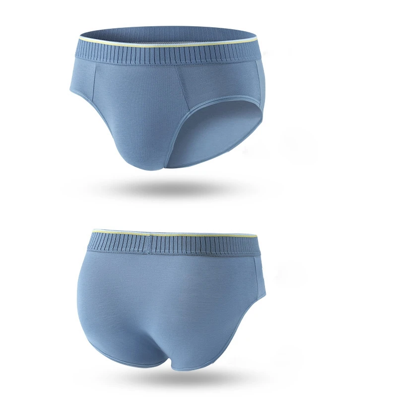 High Quality Men\'s Blended Cotton Briefs Sexy Trendy Breathable Underwear Underpants Panties