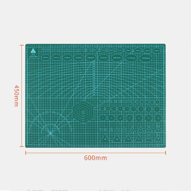 Imagem -06 - Double-sided Auto-cura Placa de Corte Linha Board Grade Cartão Craft Multicolor Desktop Manual Pad Corte a2 60x45cm