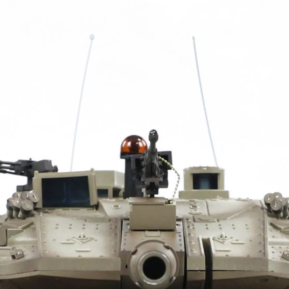 US Stock 1/16 Henglong Military RC Tank IDF Merkava MK IV Metal Tracks Road Wheels Idlers TK7.0 Remote Control Panzer Model Toys