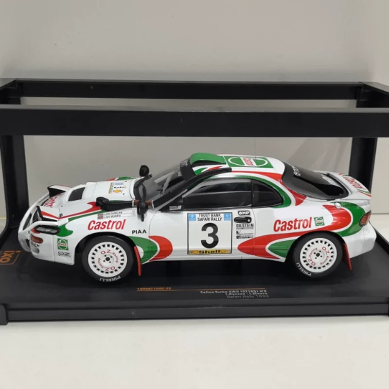 IXO 1/18 Scale CELICA TURBO 4WD ST185 #3 1993 Alloy Car Model Static Collection Decorated Holiday Gifts Toys Souvenir Gift