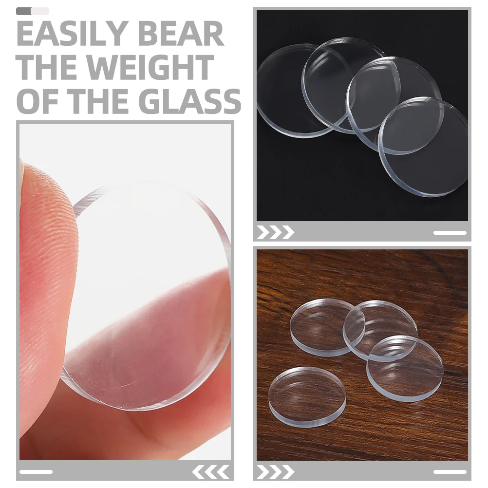 12 Pcs Furniture Suction Cup Gasket Pp Plastic Glass Table Rubber Spacer