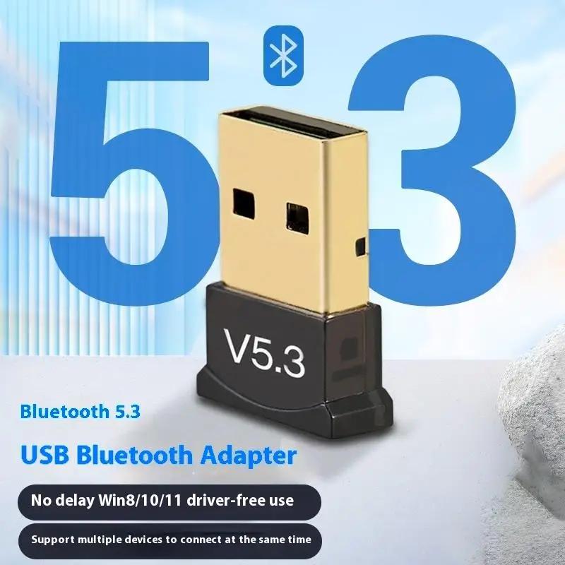 PC Laptop Mouse Wireless Transmit Receiver, 1/3/5Packs, USB Bluetooth 5.3 Dongle Adapter for Tablet, Phone & Printer