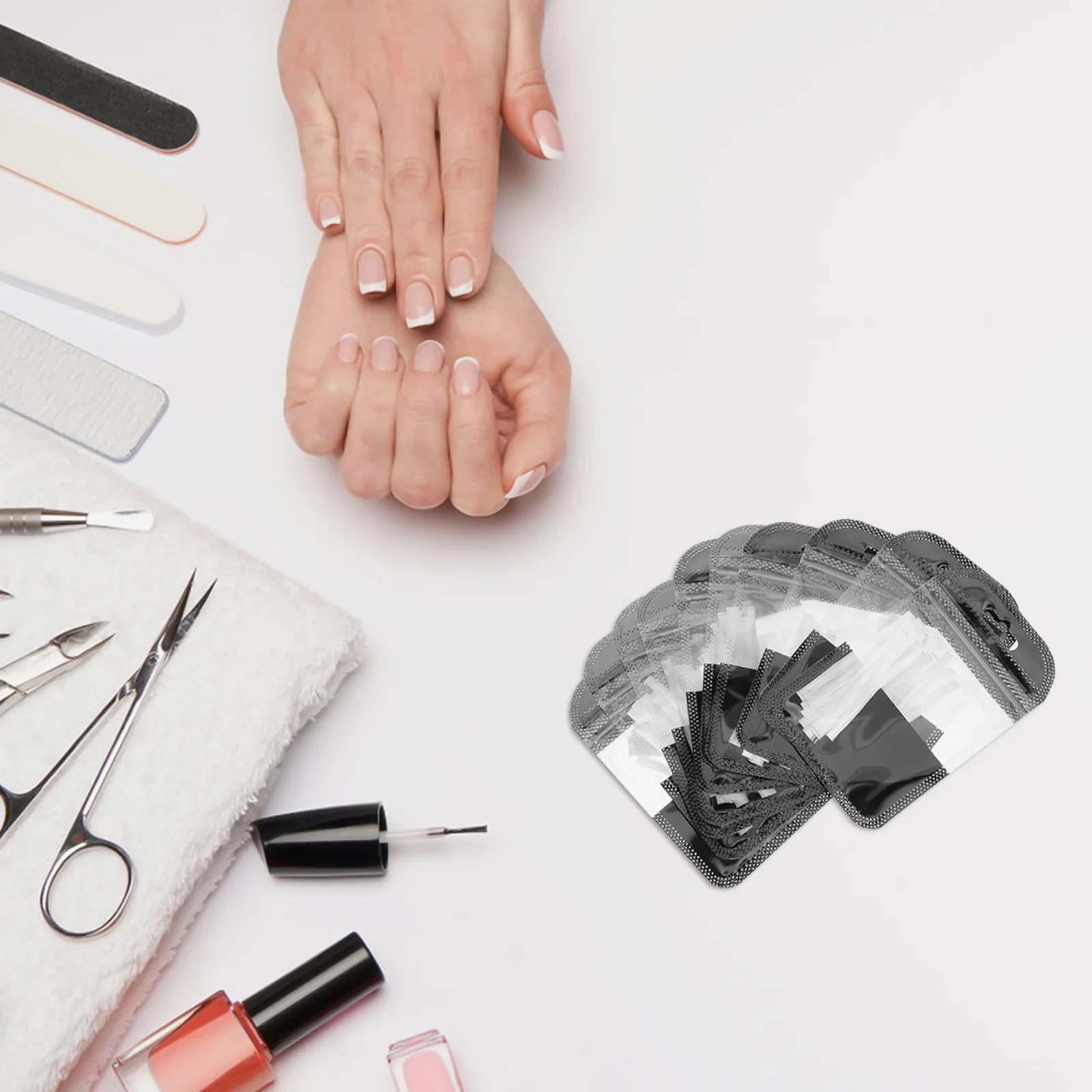 10 عبوات من ألياف تمديد الأظافر البيضاء ذات المظهر الطبيعي، مواد تمديد آمنة للاستخدام المنزلي والصالونات، إكسسوارات فن الأظافر