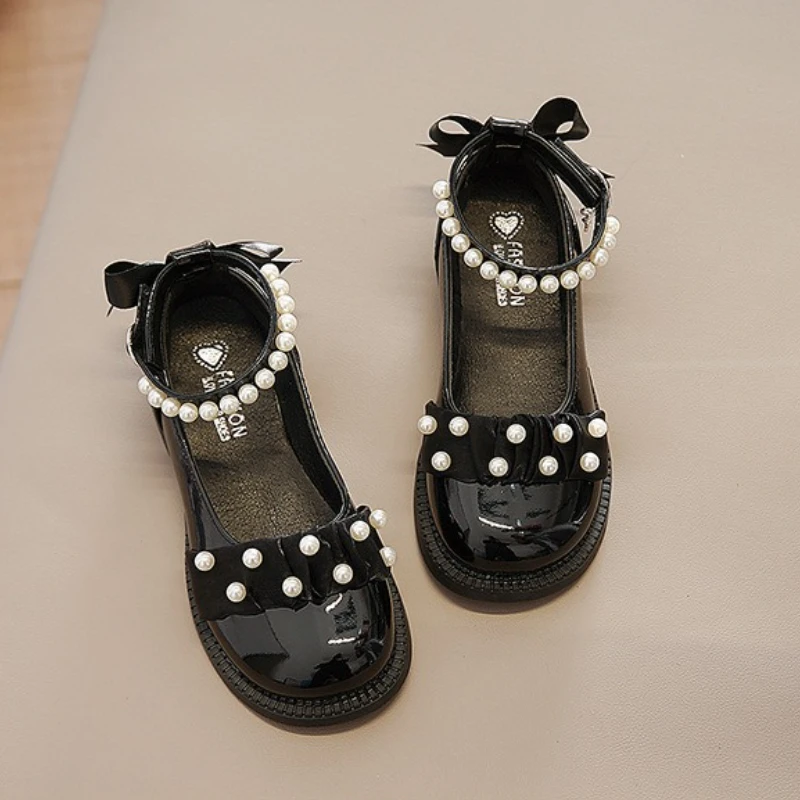 أحذية الفتيات الجلدية الخريف جديد فتاة الأميرة حذاء لينة سوليد الفتيات حذاء واحد موضة أحذية الأطفال أحذية فتاة تنوعا #3