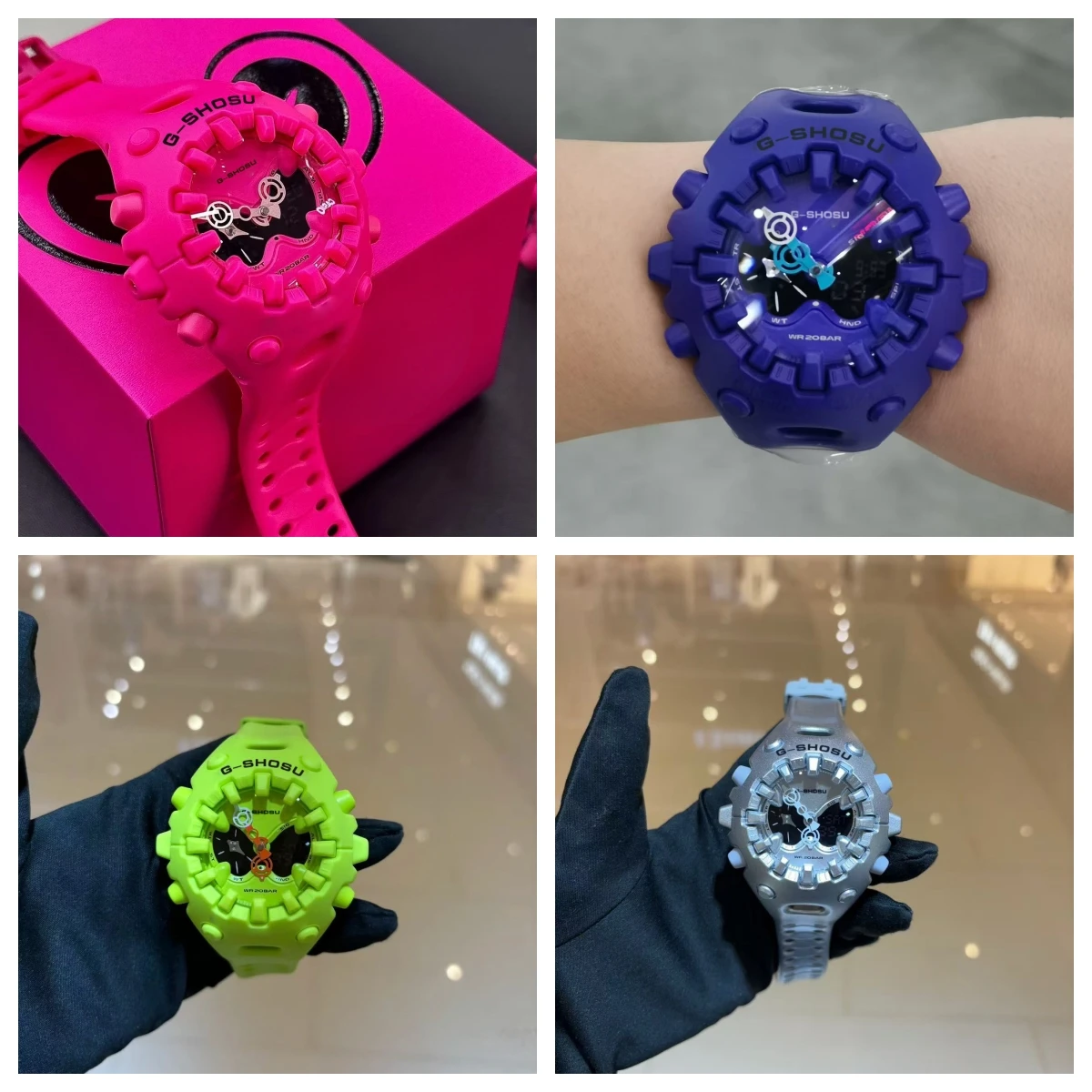 

Цифровые спортивные часы унисекс, специальное издание, полнофункциональный светодиодный двойной дисплей, мировое время, большой циферблат G