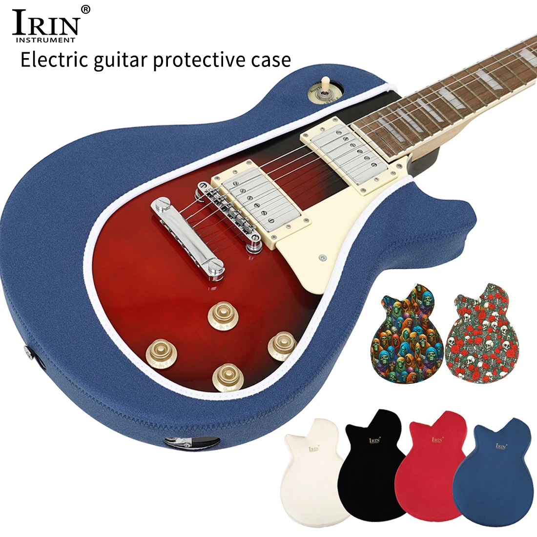 

IRIN G-LP Electric Guitar Protective Case Polyester Printed Guitar Top Covers Lacquer Anti-Knock Electric Guitar Accessories