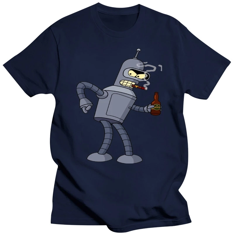 Antidazzle 2018 Hot Selling Funny Bender Bending Rodriguez Cotton T Shirt for men