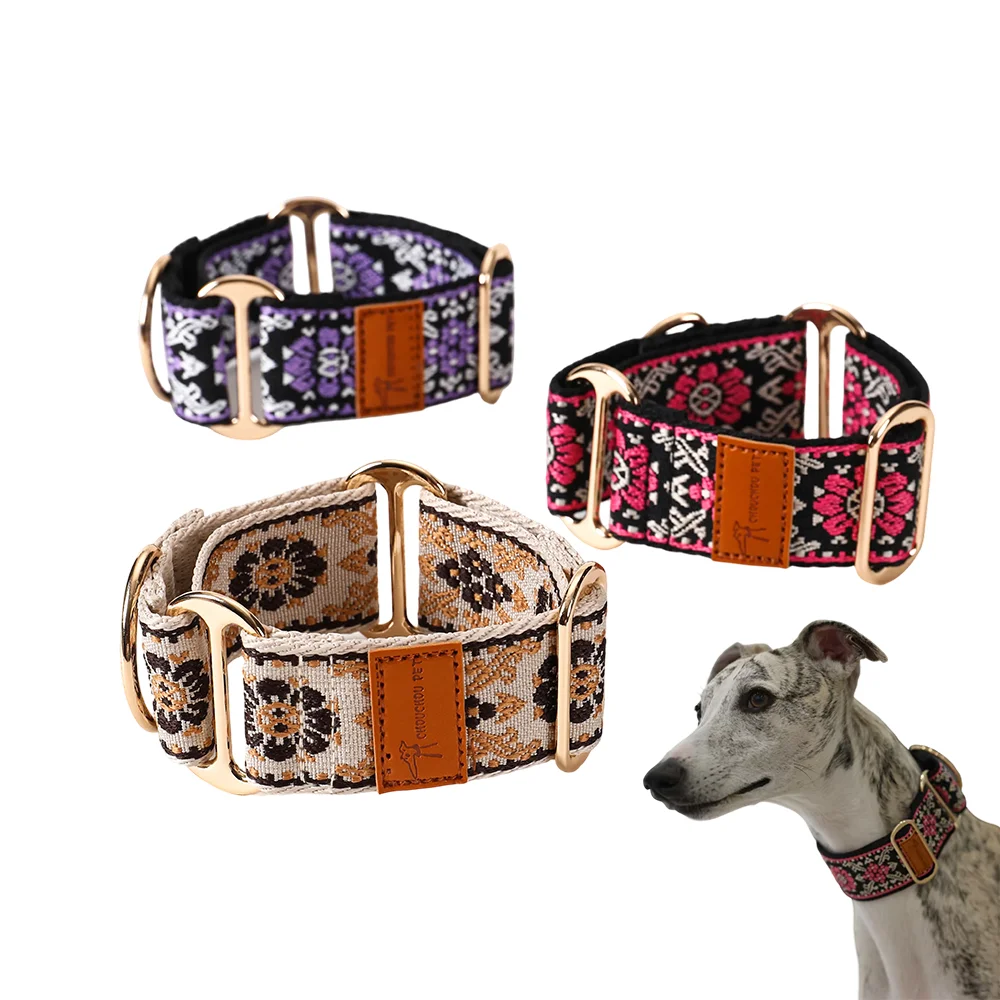 Martingale Dog Collar Hens / Greyhound Collar/ Iggy Collar/ Lurcher Whippet Galgo