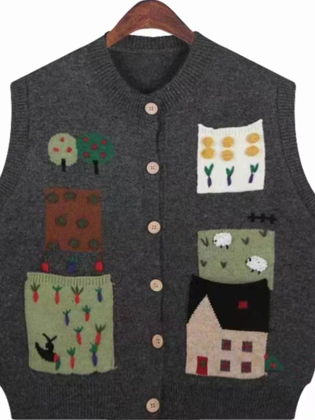 韓国 Sle ニットカーディガンセーター女性の春秋プラスサイズ Faion デザイン 3D パターンベストタンクトップロング Sve