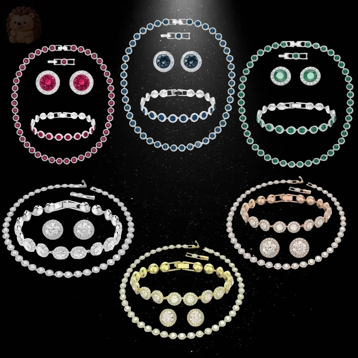 

2025 New Fashion Design Necklace Pendant Earrings Bracelet Jewelry Set Light Luxury Noble Banquet Essential Christmas Gift