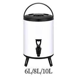 Insulated Tea Barrel Drink Dispenser with Faucet for Outdoor Birthday Party