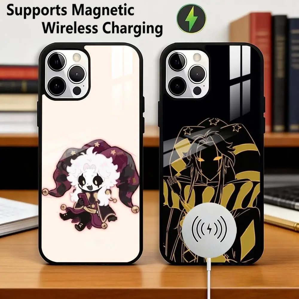 Game The F-Freak Circus Pierrot Phone Case For iPhone17,16,15,14,13,12,11 Plus,Pro Allows magnetic wireless charging Gift