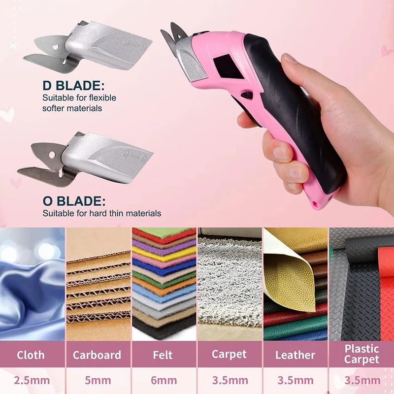 Cordless Electric Scissors Cardboard Cutter Rechargeable Electric Fabric Scissors Cutter With Box For Leather Carboard Carpet